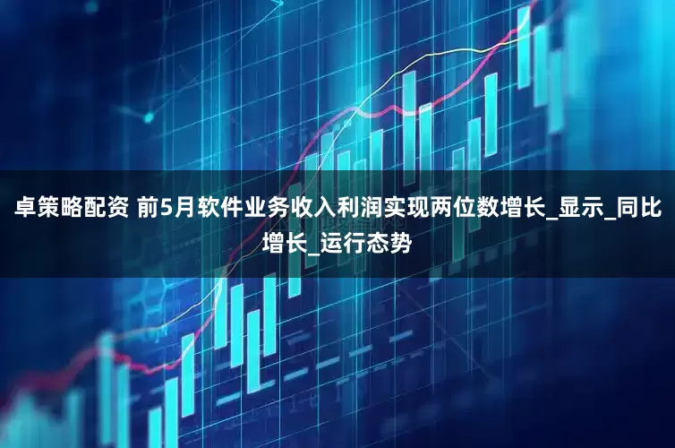 卓策略配资 前5月软件业务收入利润实现两位数增长_显示_同比增长_运行态势